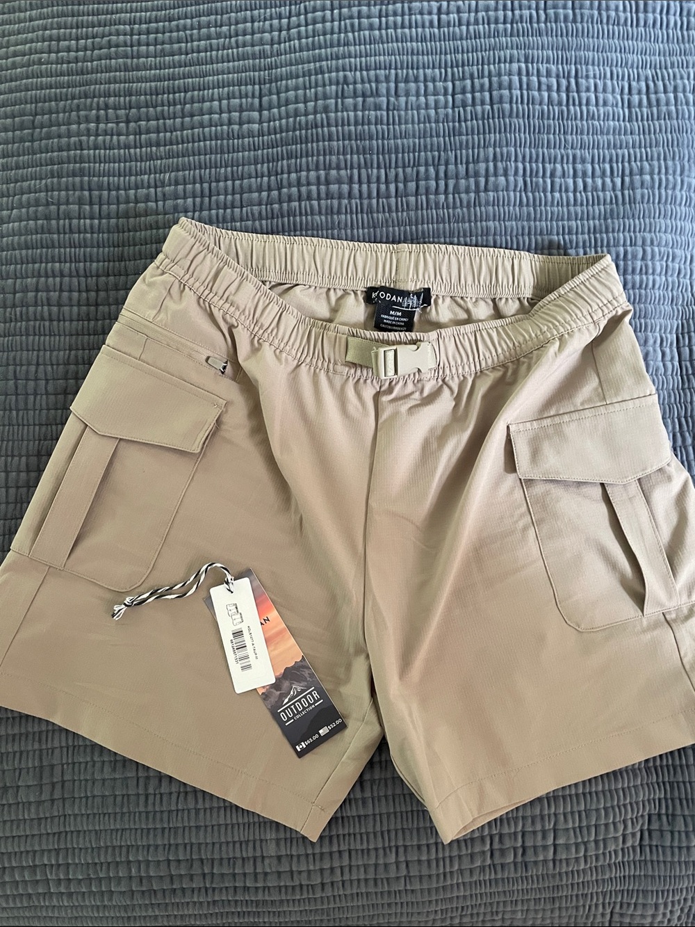 Kyodan Tan Cargo Shorts with Pockets